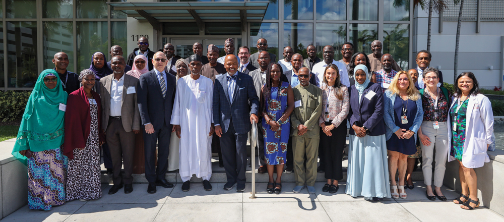 Leaders from Sylvester and the Miller School with delegates from Northeast Nigeria.