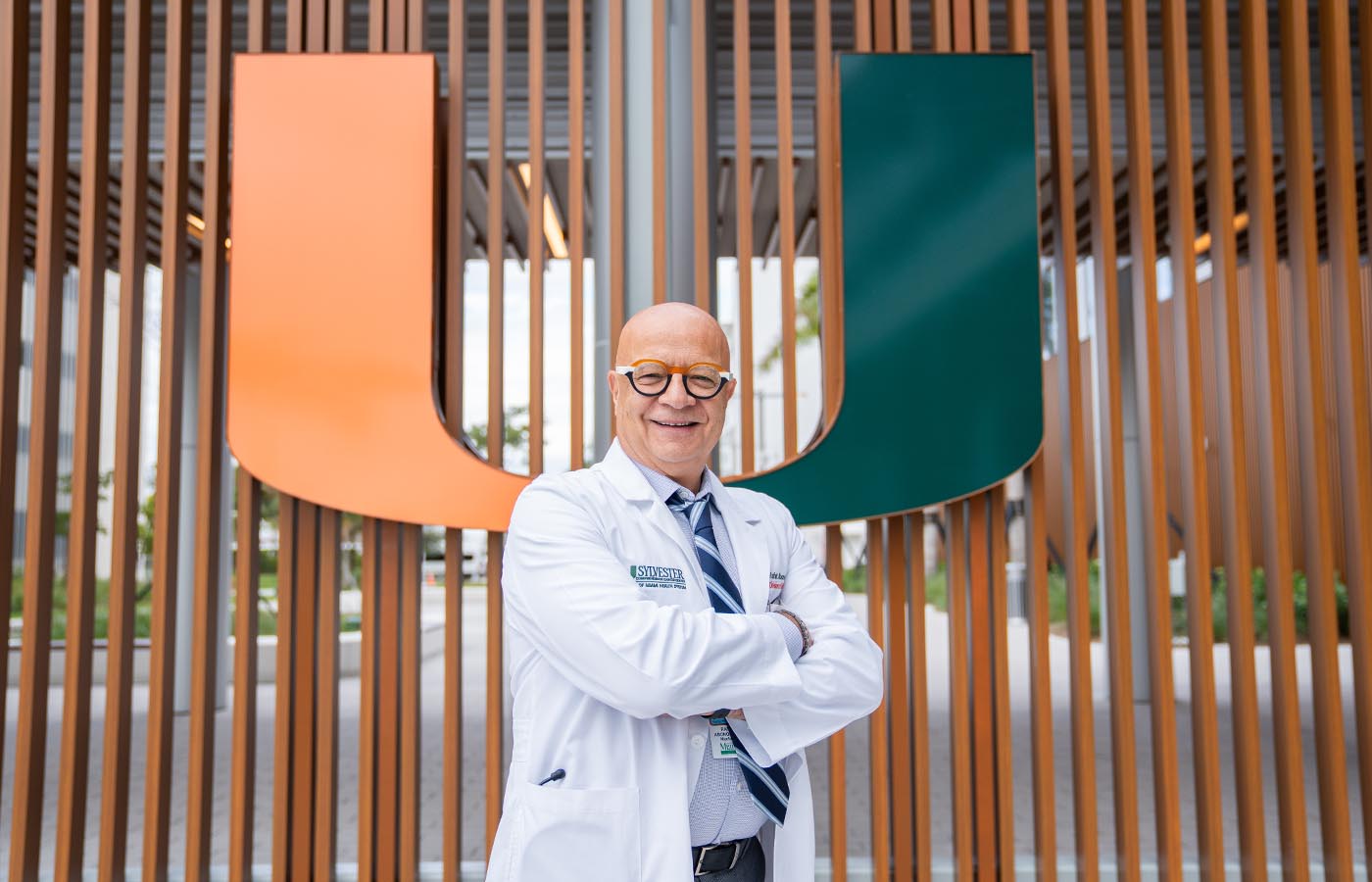 Stephen D. Nimer, M.D. on the left and Jayne Sylvester Malfitano on the right