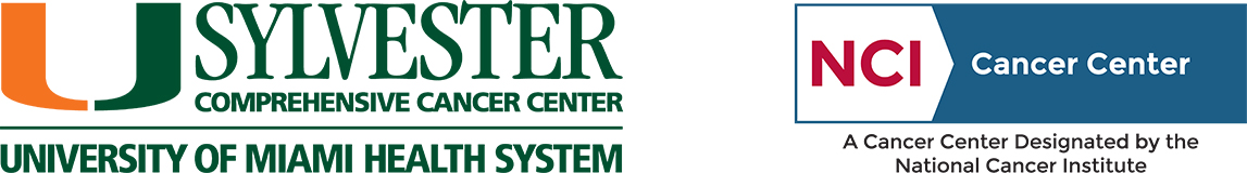 Sylvester Comprehensive Cancer Center and NCI logos