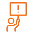 Icon of a quick, easy tool to identify cancer-related distress