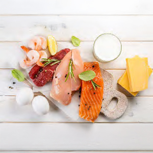 Lean meats, fish, eggs and dairy