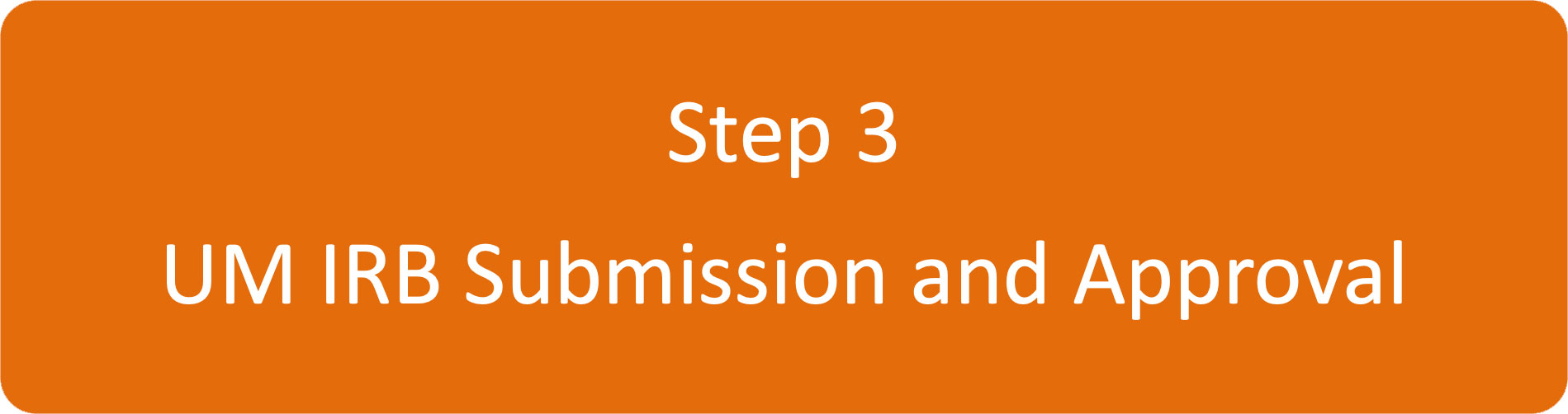 Step 3 - UM IRB Submission and Approval