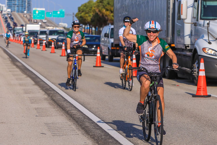 Enthusiastic DCC riders took over South Florida's highways to raise money for cancer research at Sylvester.