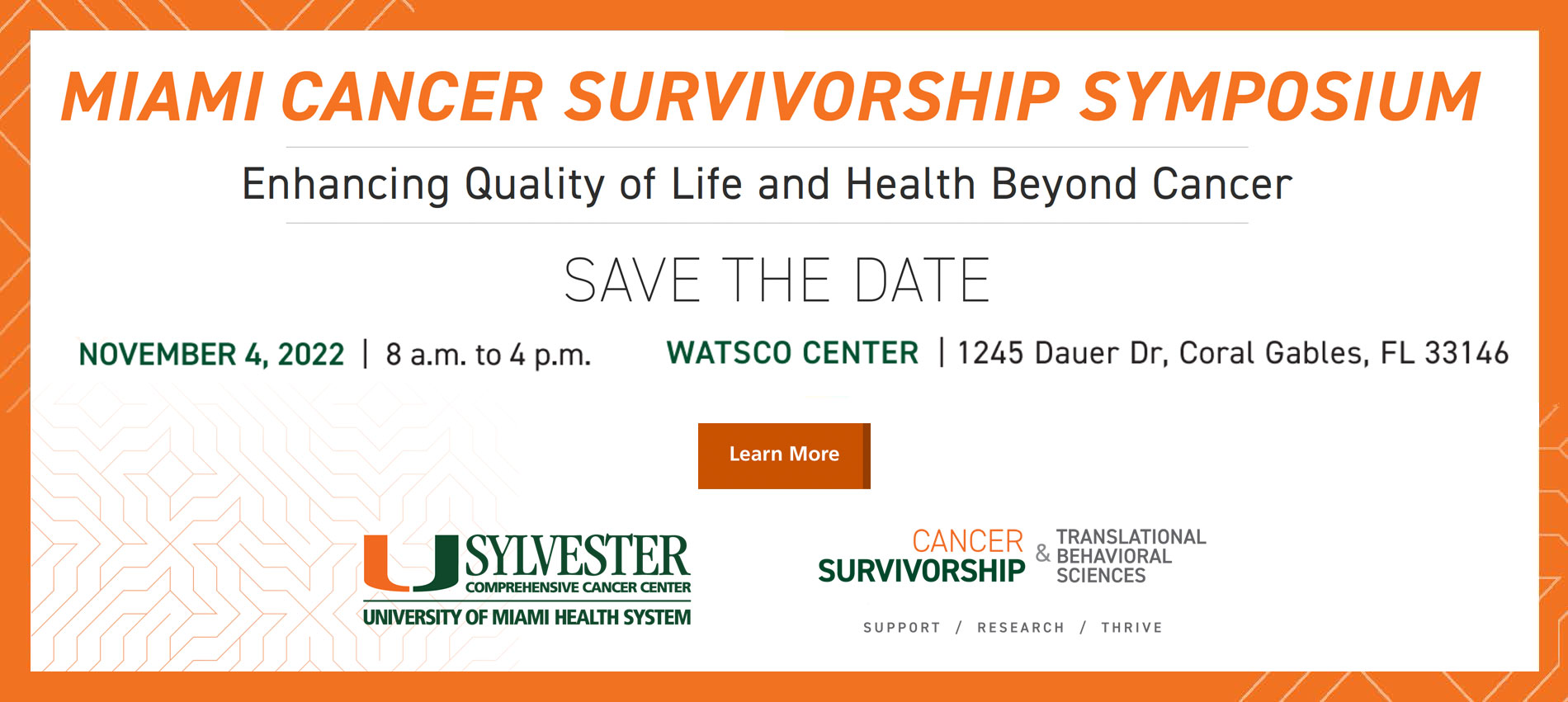 Survivorship Event Save the Date
