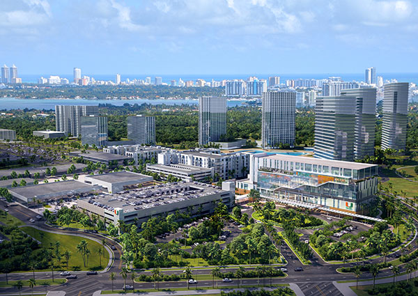 Architectural rendering of the UHealth at SoLé Mia Building in Aventura