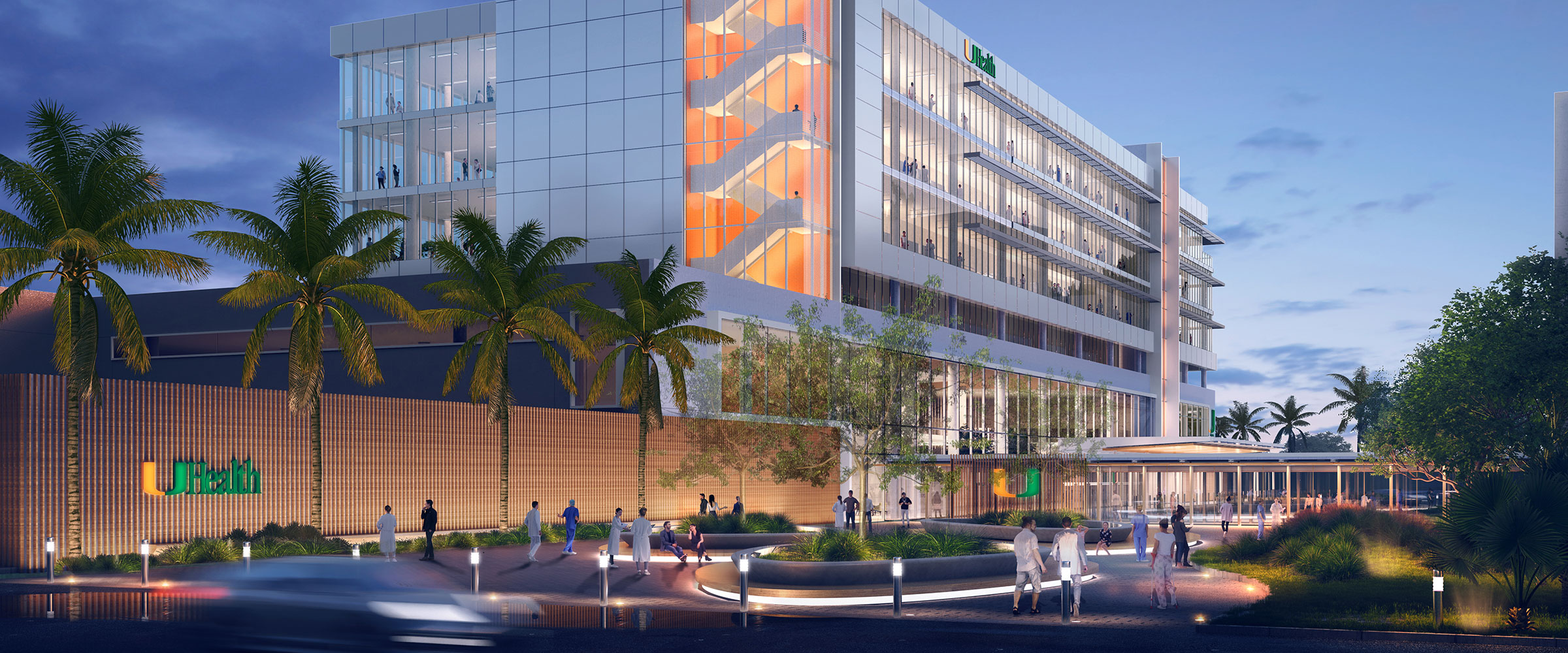 Paseo Architectural Rendering of UHealth at SoLé Mia in Aventura
