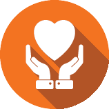 Heart in hands Icon
