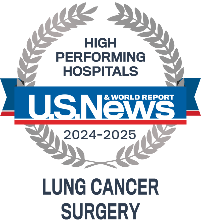 High Performing Hospitals by U.S. News & World Report | 2024-2025 Lung Cancer Surgery