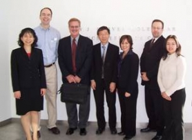Left to right: Dr. Wen-Hsiang Lee (BPEI), Dr. Edwin Stone (Iowa), Dr. Craig McKeown (BPEI), Dr. Byron Lam (BPEI), Dr. Audina Berrocal (BPEI), Dr. Sander Dubovy (BPEI), geneticist Tania Arguello, MS (BPEI).