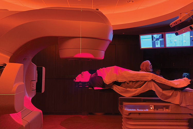 Radiation therapy at Sylvester.