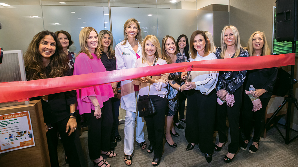 "Not My Daughter ... Find a Cure Now!” Patient Support Services ribbon cutting.