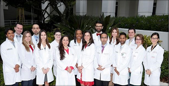 Hematology Oncology Fellowship Training Team poses for a group photo