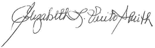Signature of Elizabeth L. Vieito-Smith