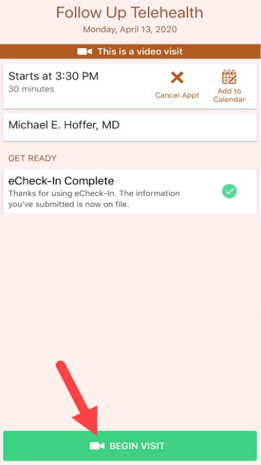 Begin Visit