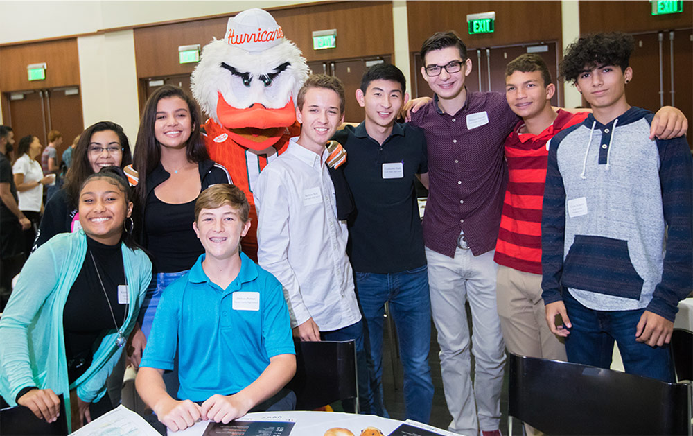 Group of students at Junior Achievement Leadership Event