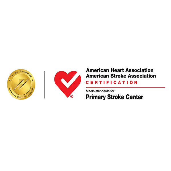 UHealth Tower Primary Stroke Center logo, accredited by The Joint Commission
