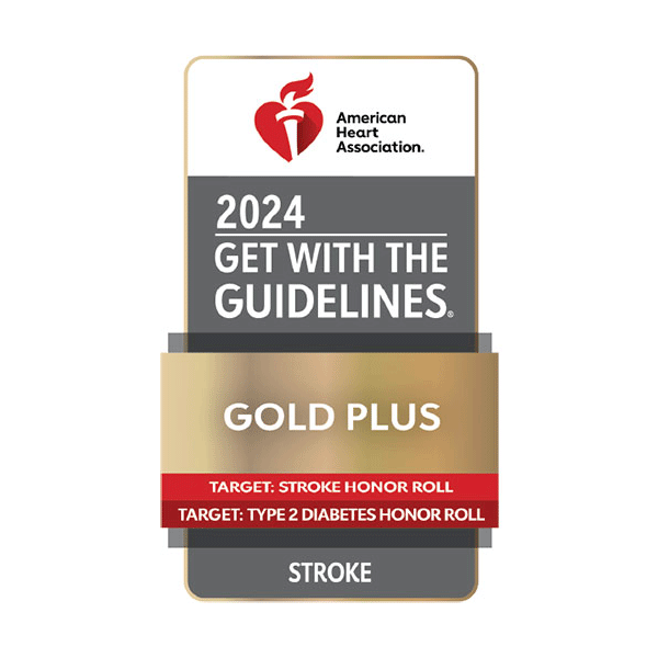 Get With the Guidelines Stroke Gold Plus badge