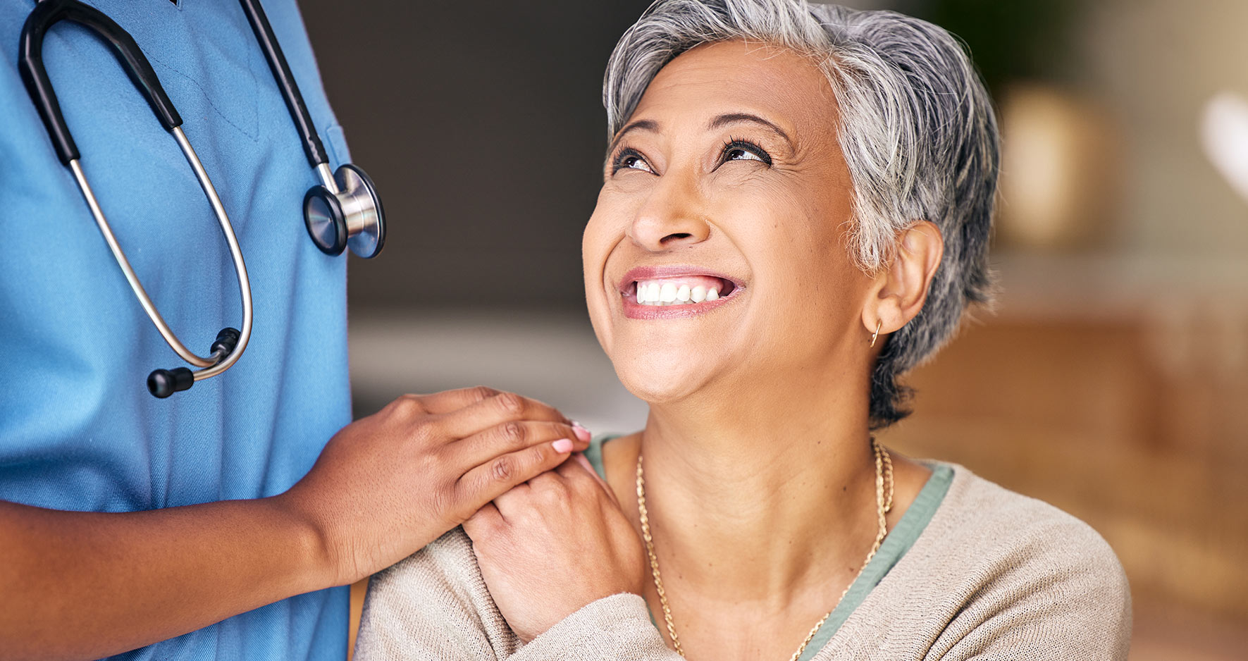 Woman meeting with doctor
